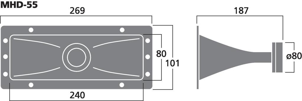 MHD-55 - Altoparlante a tromba