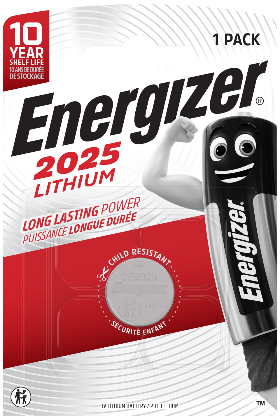 ENERGIZER Lithium CR2025 blister da 1