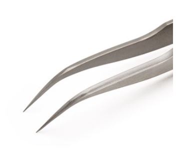 Pinzette di precisione, curve, alleggerite, a punta fine, 7SASL Weller