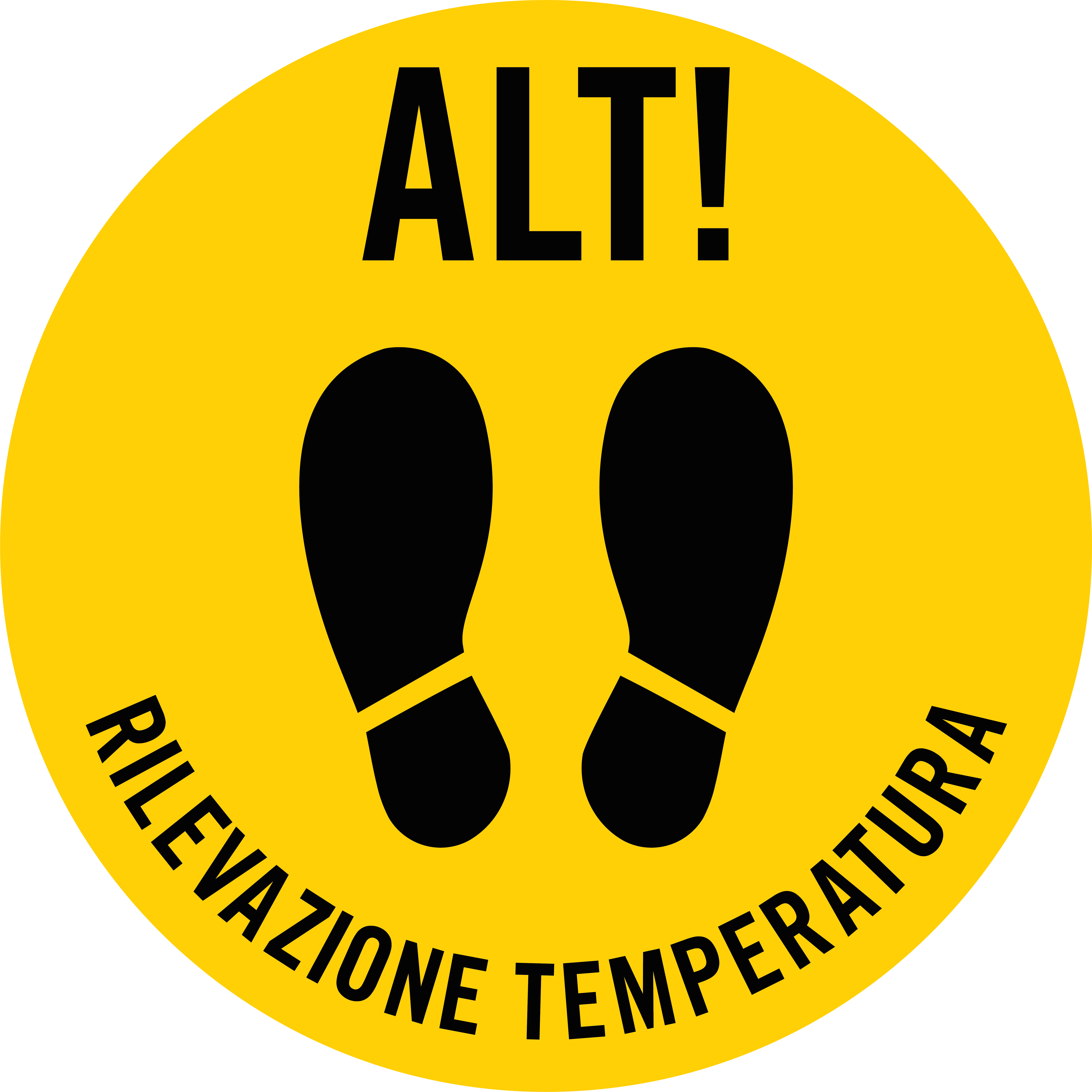 Disco da pavimento 500mm Rilevazione temperatura