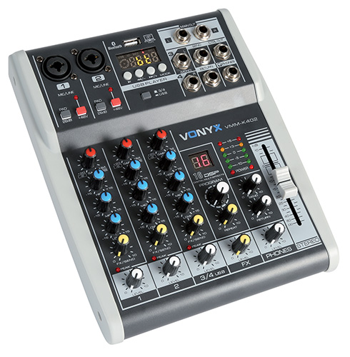 Mixer 4 canali funzione con DSP. Mod. VMM-K402