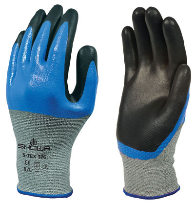 Guanto S-TEX. 376 rivestito in nitrile a doppia immersione, taglia 9/L
