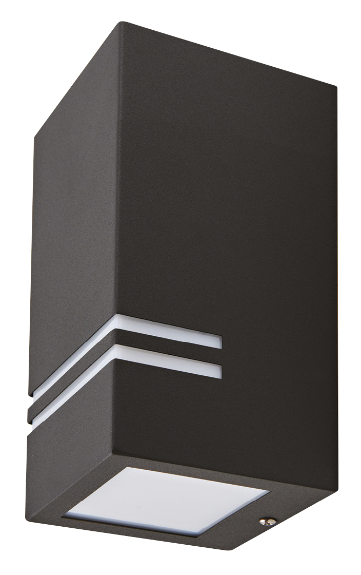 QUAZAR 11 - applique da esterno monoemissione 1xGU10 IP44 nera, KOBI