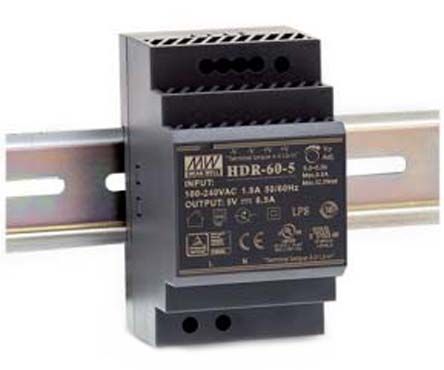 Convertitore monofase MEANWELL HDR-60-12 12V 60W