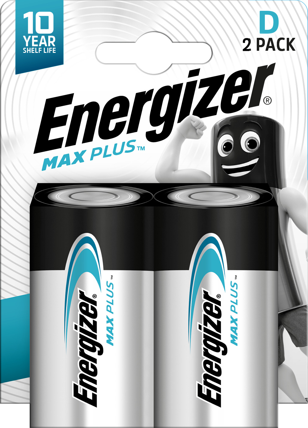 ENERGIZER Max Plus Alk D blister da 2 pezzi