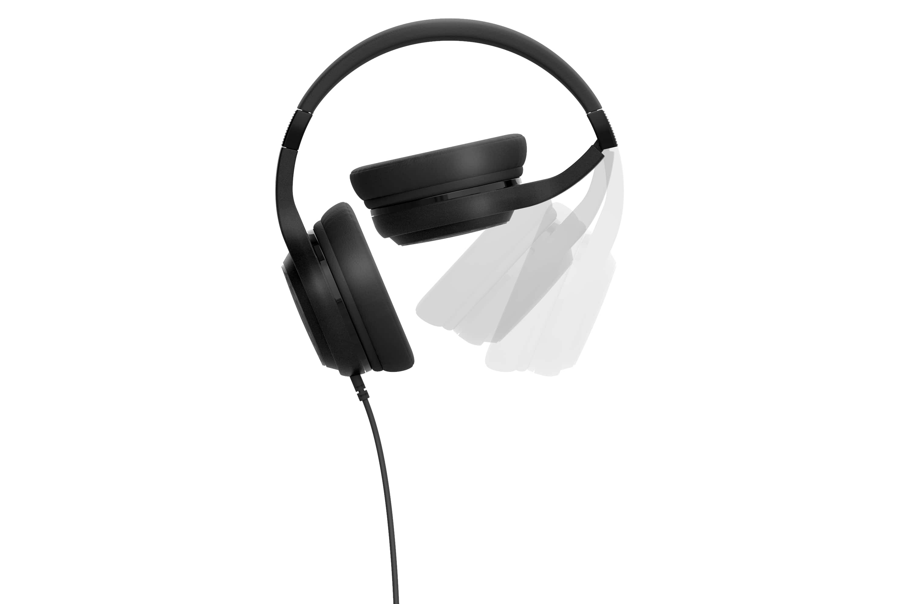 Cuffia stereo a filo Mod. Pulse 120 nera
