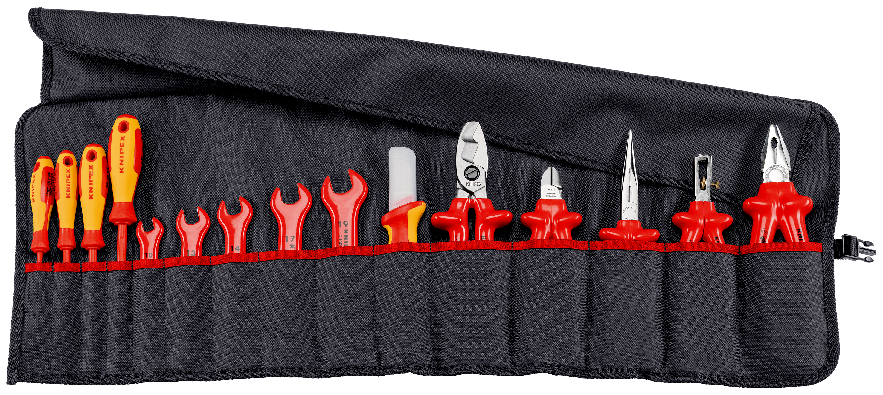 Assortimento in borsa avvolgibile 15 pez 98 99 13, isolamento a 1000V