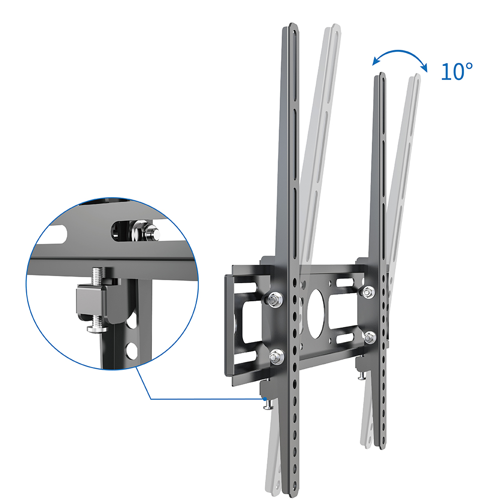 Supporto TV 22''-55'' a muro inclinabile nero, Mod. STV-IR-2255-TILT