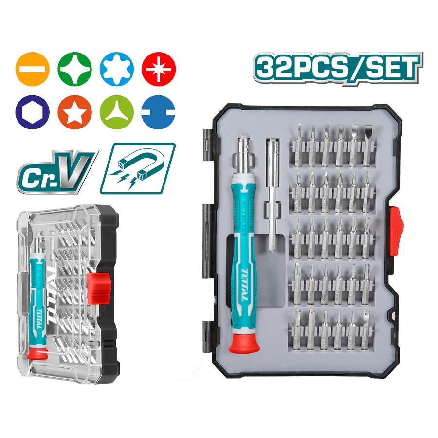 Cacciavite di precisione - 30 punte incluse TACSD30326