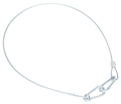 Cavo d'acciaio di sicurezza. 60cmx2mm. tenuta 20kg. 853310