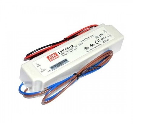 Alimentatore MEANWELL LPV-60-12 5A ADATTO A LED LPV-60-12