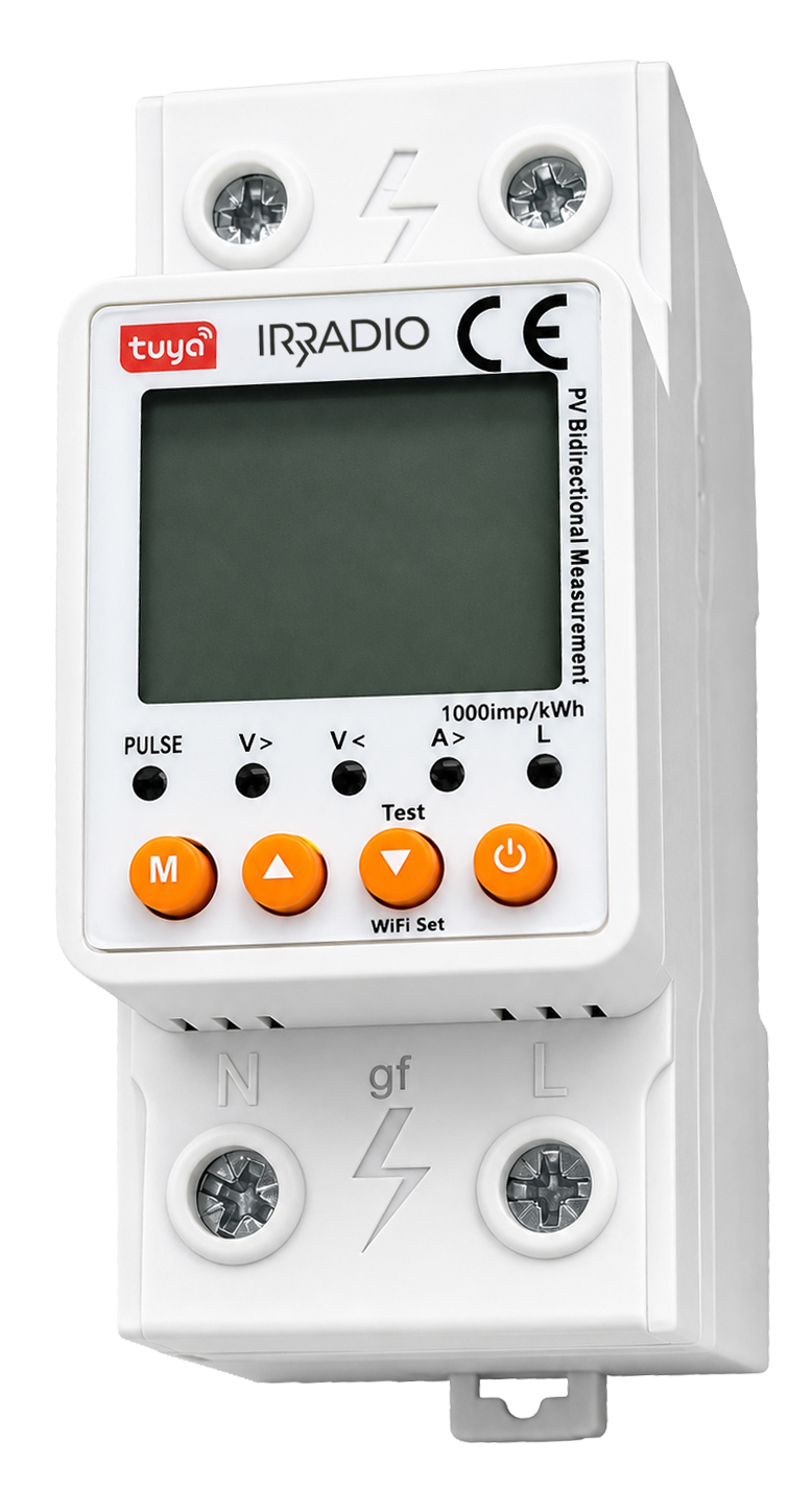 IR-DISPLAY-SWITCH Interruttore programmabile smart con misuratore di consumi e display