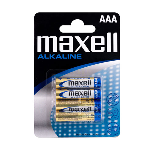 Batteria AAA MAXELL alkalina 4 pc.blister LR03