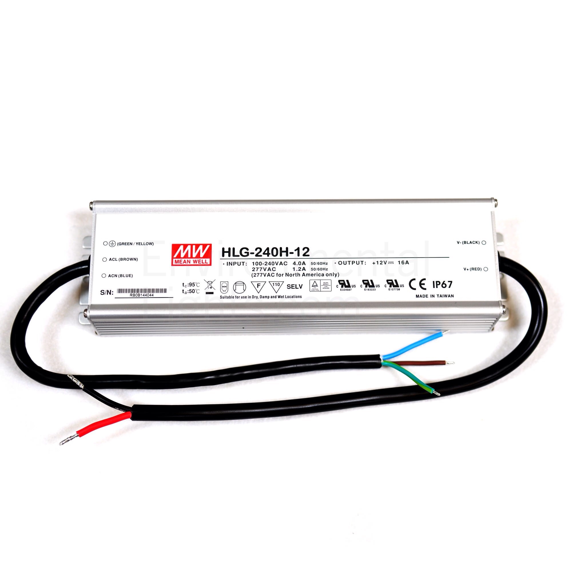 Alimentatore MEANWELL HLG-240H-12A 12vdc 192w m