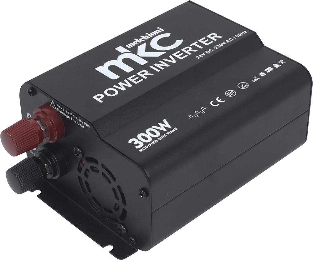 INVERTER MKC-RS300M-24 24VDC 230VCA 300W  SOFT START ONDA MODIFICATA