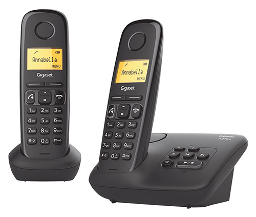 Telefono cordless Gigaset A270 A Duo con segreteria telefonica  - colore Nero