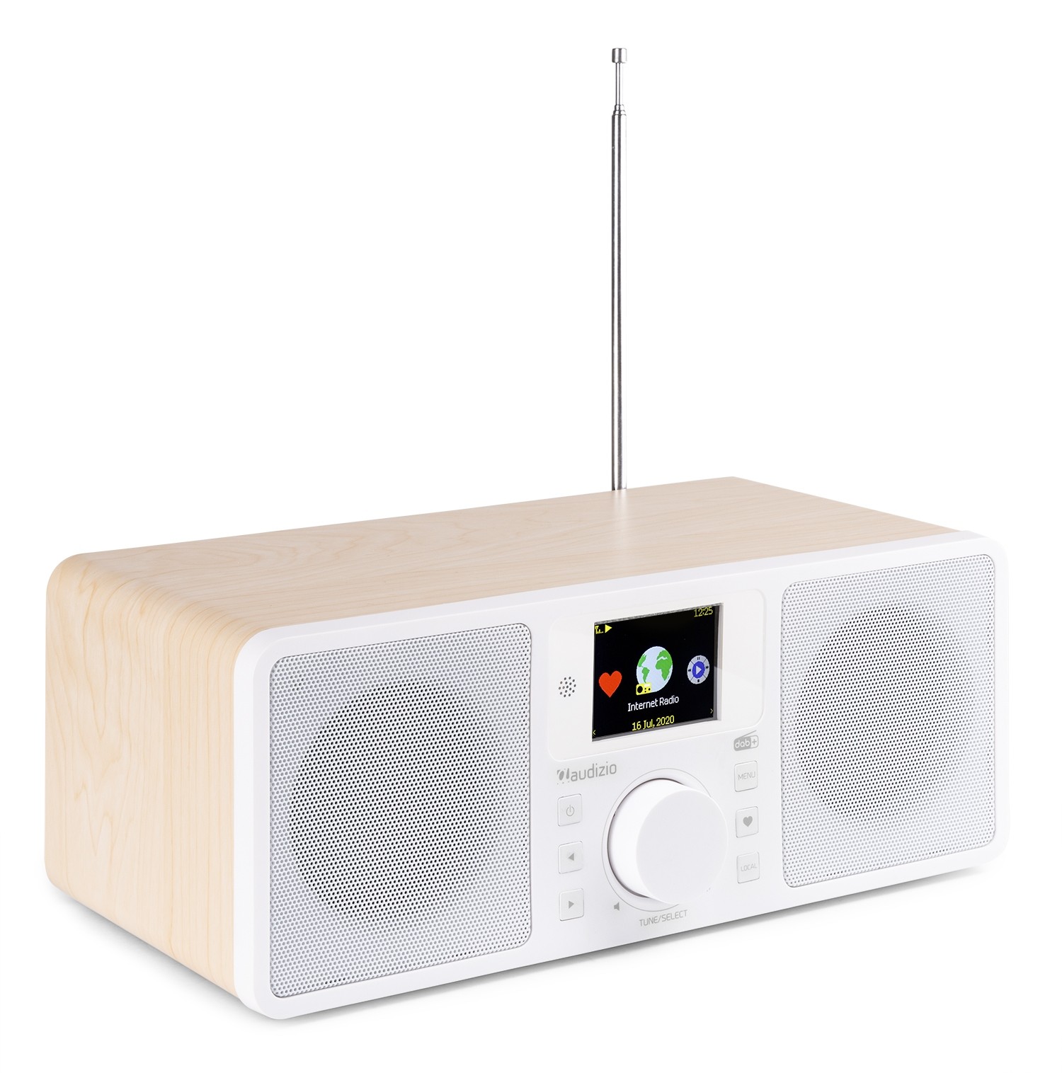 Roma WiFi Internet radio con batteria integrata, display a colori, colore bianco