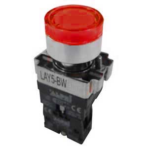 Pulsante Luminoso A Ghiera Led 24V Rosso No AP/INT/B3462-I