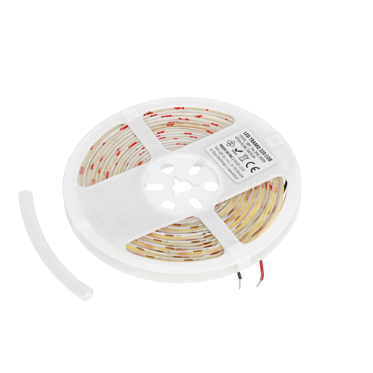 Striscia LED COB 320LED 12V IP65 3000k