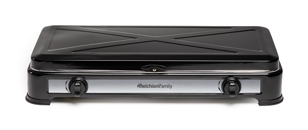 Fornello a gas MINERVA 2 NEW -  2 fuochi nero