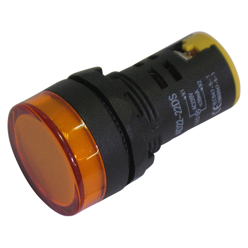 Segnalatore luminoso da pannello led 230v d.29mm giallo XY-LIL-22-230Y MKC