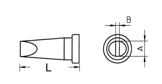 Punte saldante, punta a cacciavite  Ø 4,6 mm T0054443199 - Weller