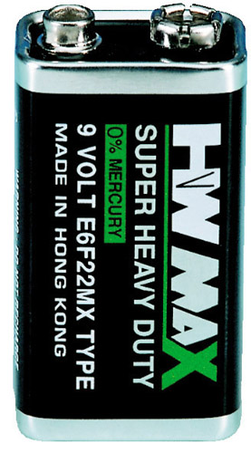 Batteria zinco carbone 6f22-9V Hi-Watt 1 pezzo