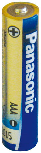 PANASONIC AAA evoia batteria alcalina AAA in blister da 4 pile