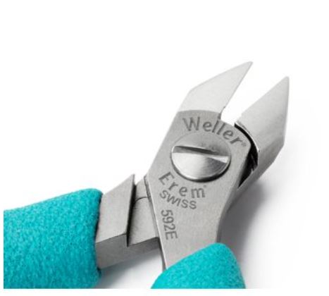 Tronchese con taglio laterale, testa arrotondata alleggerita 592E Weller