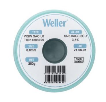 WSW SAC L0 Filo saldante, Ø 0,8 mm, 250 gr. T0051388799 - Weller
