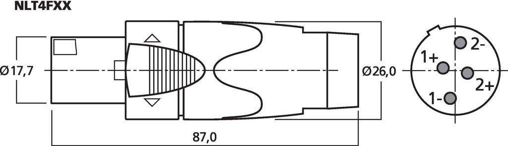 NLT4FXX - Spina Speakon, IP54