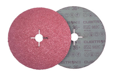 Disco ceramico 3M in fibra 115mmx22mm, grana 36, 982C