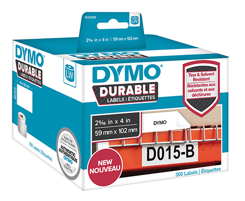 Etichette DYMO® LabelWriter™ Durable Mutliuso  59x102 mm - Bianco