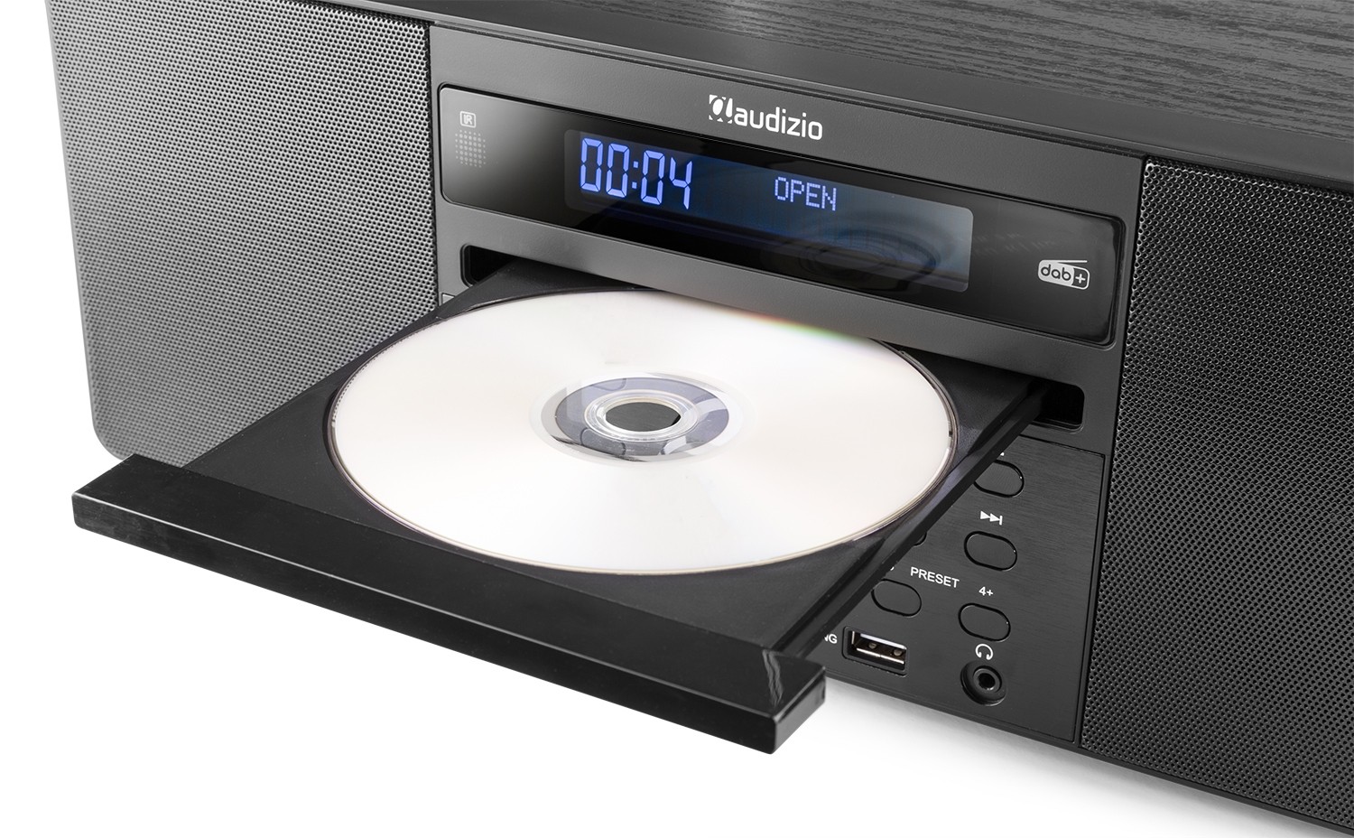 Prato, Radio da 60W  con DAB+/FM, display, lettore CD, Bluetooth, colore nero