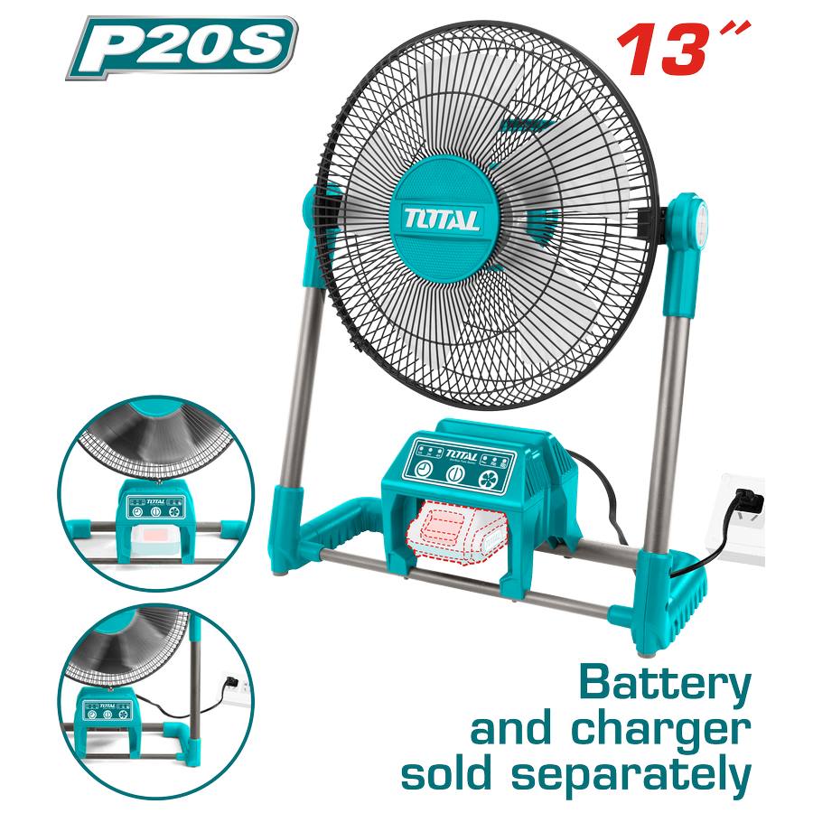 Ventilatore 30Cm Batteria  TFALI2001