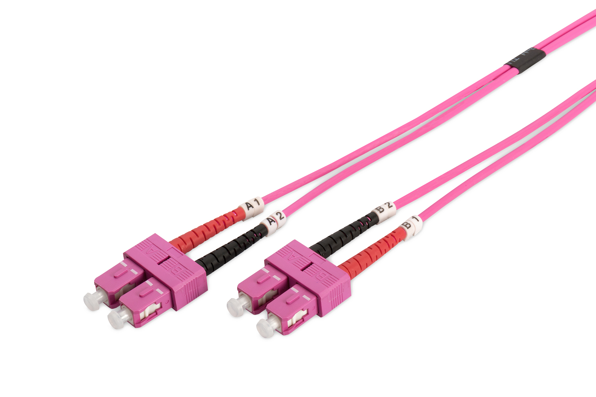 Digitus DK-2522-01-4 FO patch cord, duplex, SC to SC MM OM4 50/125 æ, 1 m