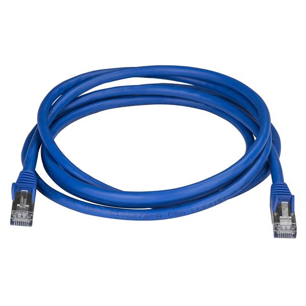 Startech.com 6ASPAT2MBL Cavo Ethernet CAT6a da 2m - Cavo di rete Lan RJ45 10 Gigabit Schermato 100W PoE - Cavo dati patch STP 10GbE - Testato individualmente - Certificato UL/TIA - Blu (6ASPAT2MBL)