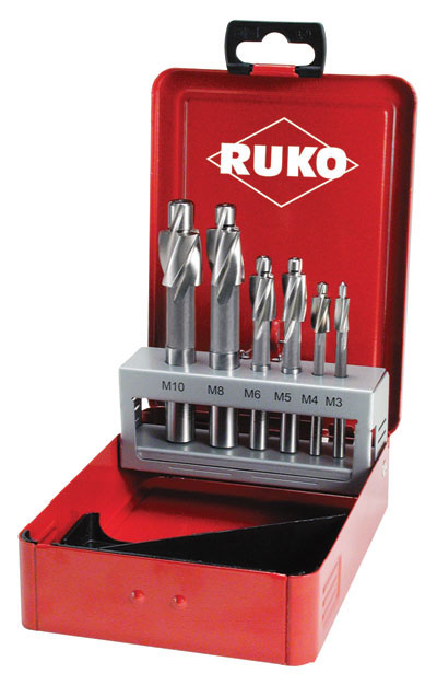 Set 6pz HSS per alesatura M3-M10