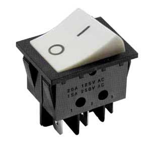 Interruttore A Bilanciere 16A-250V Bipolare Bianco INT/2286-I