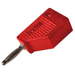 Spina Banana Professionale Serrafilo Ø2mm Rossa BA/460R-C