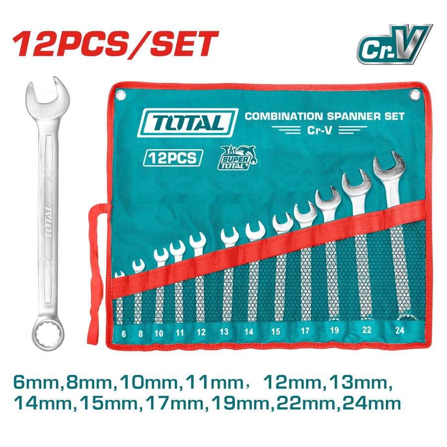 Set 12 Chiavi Combinate 6-24mm - Industrial THT1022121