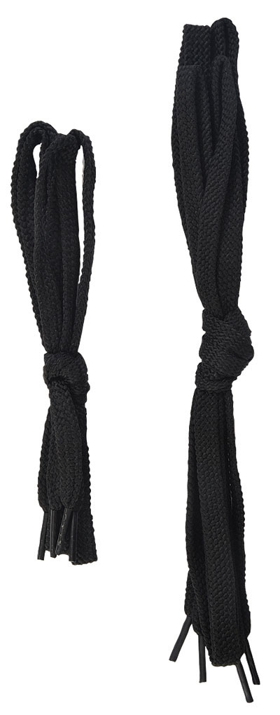 12 paia di lacci neri per scarpe, 150cm