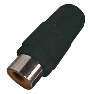 Presa Volante Coassiale Nero RCA/410N-C