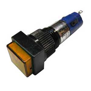Pulsante Luminoso Unipolare 3A-125V Giallo P/3030G-I