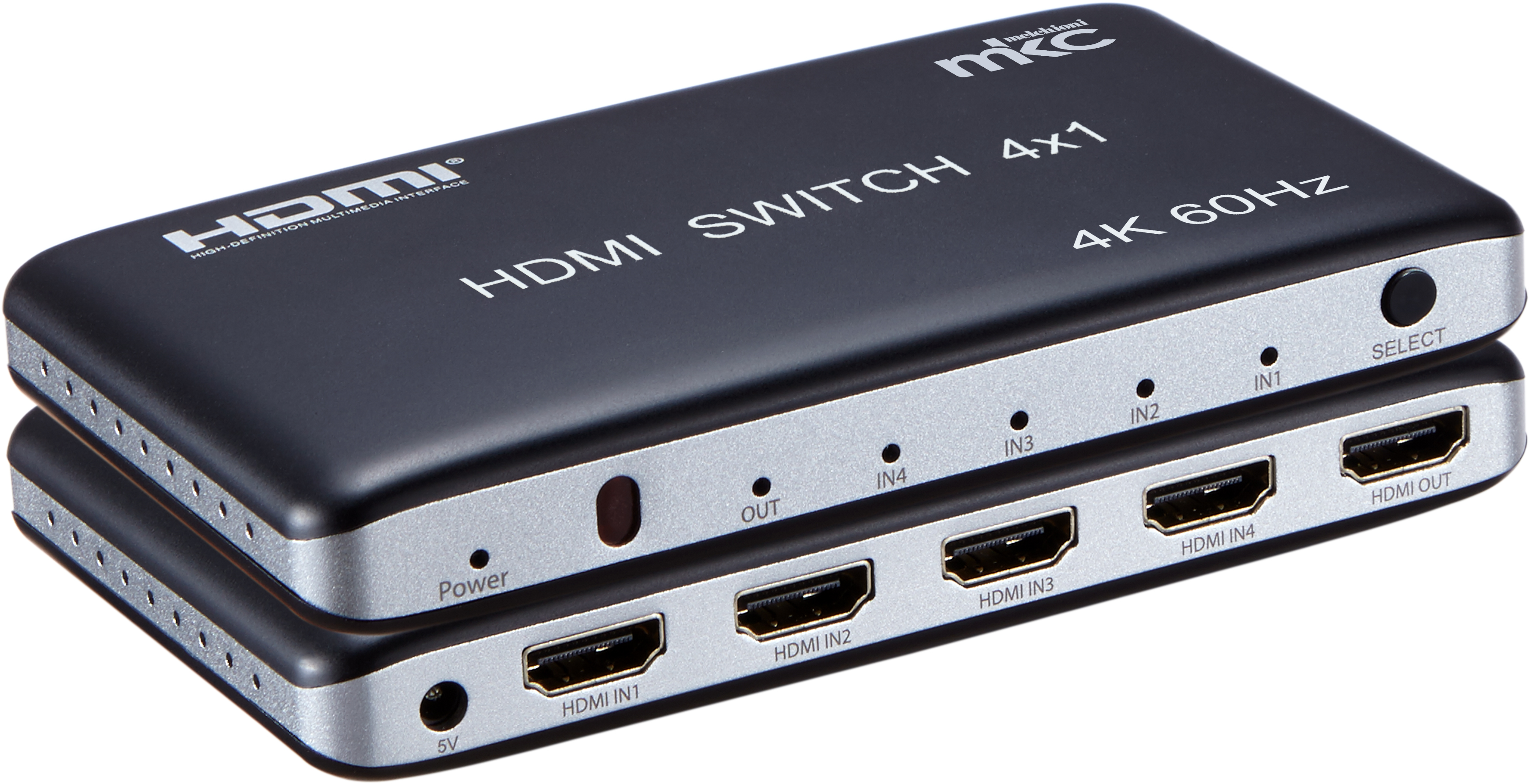 Selettore HDMI V2.0b UHD 4K/60Hz 4IN x 1OUT mod. MK-DSW4 2.0