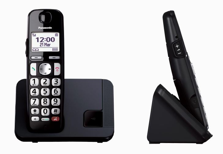 Telefono Cordless tasti grandi Panasonic KX-TGE210JTN