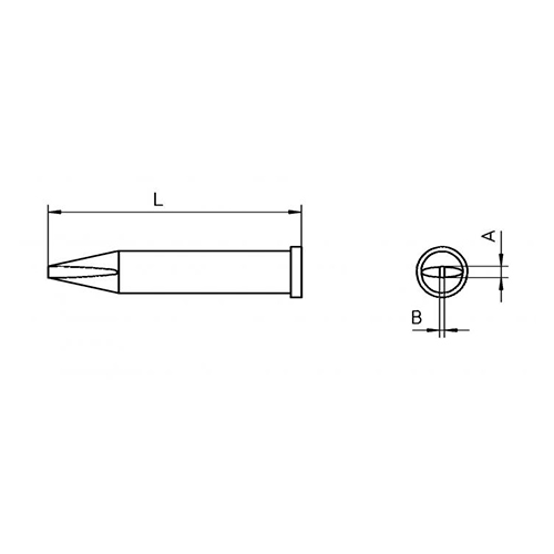 Punta saldante a cacciavite Weller, 1,6 mm, T0054470399
