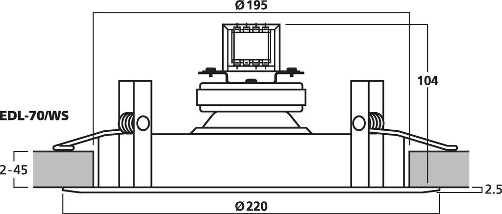EDL-70/WS - Cassa acustica PA