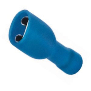 Faston totalmente isolato femmina 6,3mm blu 20pz 8200242 MKC