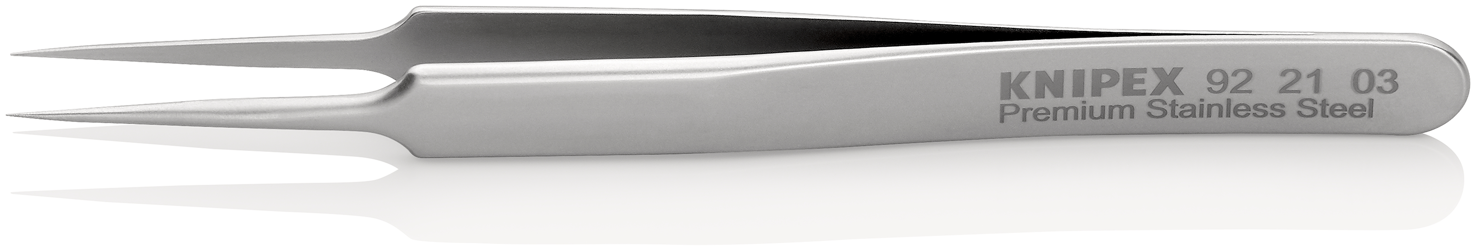 Pinzetta di precisione acciaio inox 92 21 03, isolamento a 1000V